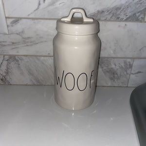 RAE DUNN Dog food canister